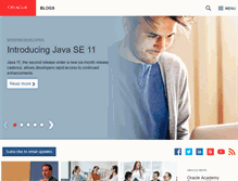 Tablet Screenshot of blogs.oracle.com