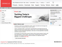Tablet Screenshot of labs.oracle.com