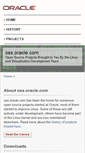 Mobile Screenshot of oss.oracle.com